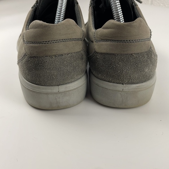 ECCO | Soft 7 Classic Low Size 11 Mens 006972 Gray Black Leather Casual Sneakers - Picture 6 of 11